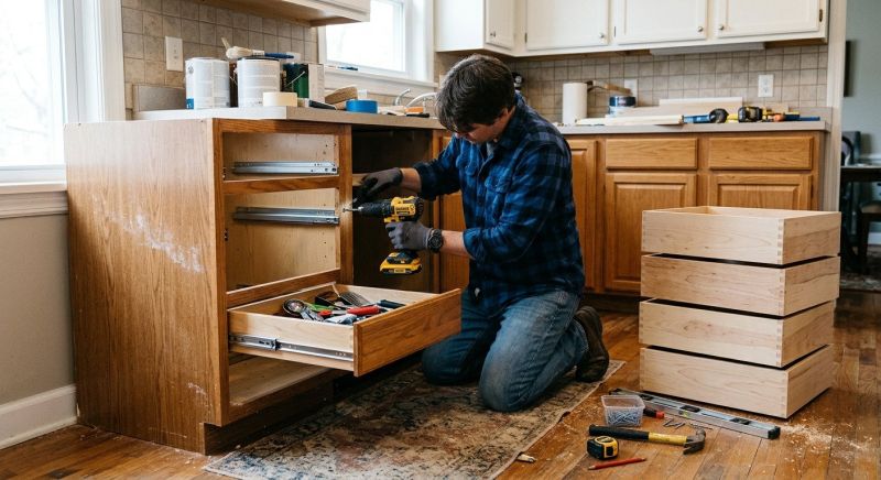 Cabinet Drawer Remodeling in Terre Haute, IN