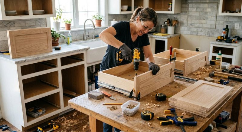 Cabinet Drawer Remodeling in Bloomington, IN