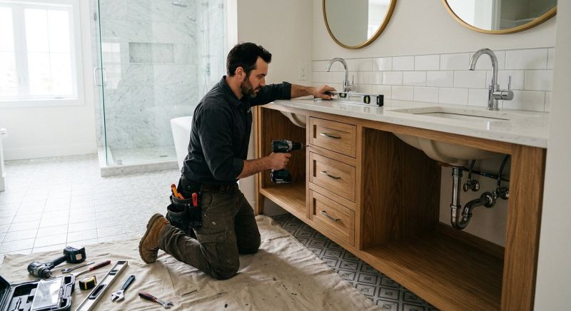 Custom Vanity Installation in Kokomo, IN