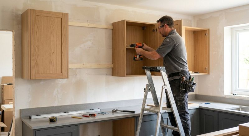 Glazed Cabinets Installation in Bloomington, IN