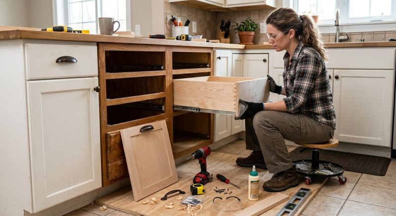 Oak Cabinet Remodeling in Lafayette, IN