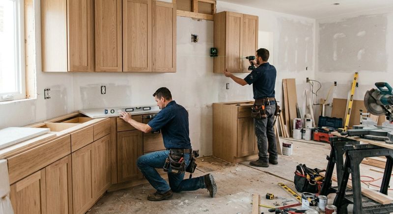 Pine Cabinets Installation in Carmel, IN